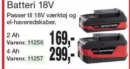 Harald Nyborg Batteri 18V tilbud