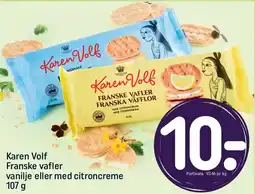 REMA 1000 Karen Volf Franske vafler vanilje eller med citroncreme tilbud