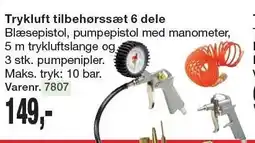Harald Nyborg Trykluft tilbehørssæt 6 dele tilbud