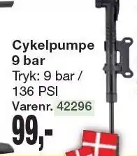 Harald Nyborg Cykelpumpe 9 bar tilbud