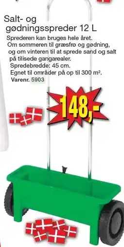 Harald Nyborg Salt- og gødningsspreder 12 L tilbud