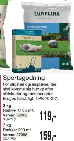 Harald Nyborg TURFLINE Sportsgødning tilbud