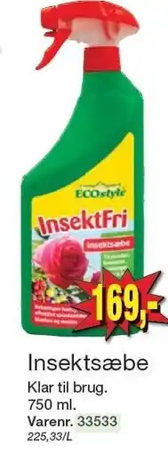 Harald Nyborg ECOSTYLE Insektsæbe tilbud