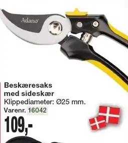 Harald Nyborg ADANO Beskæresaks med sideskær tilbud