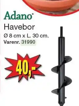 Harald Nyborg ADANO Havebor tilbud