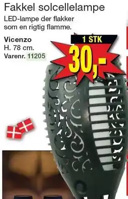 Harald Nyborg Fakkel solcellelampe tilbud