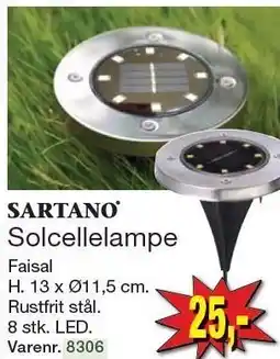 Harald Nyborg SARTANO Solcellelampe tilbud