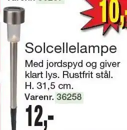 Harald Nyborg Solcellelampe tilbud