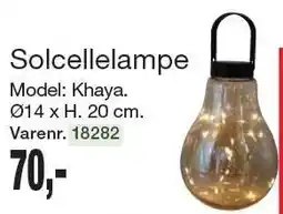 Harald Nyborg Solcellelampe tilbud