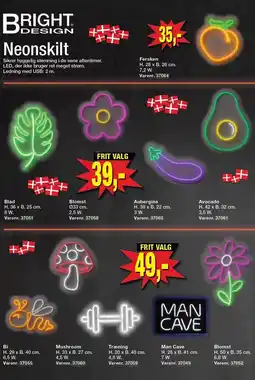BRIGHT DESIGN Neonskilt