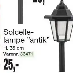 Harald Nyborg Solcellelampe antik tilbud