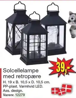 Harald Nyborg Solcellelampe med retropære tilbud