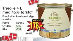 Harald Nyborg Træolie 4 L med 45% tørstof tilbud