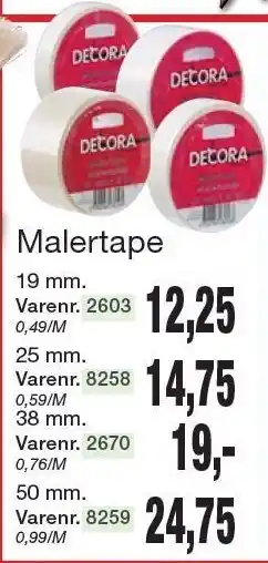 Harald Nyborg Malertape tilbud