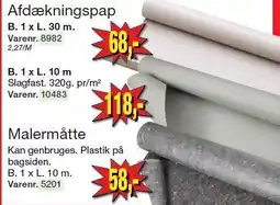 Harald Nyborg Afdækningspap eller Malermåtte tilbud