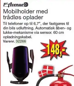 Harald Nyborg Mobilholder med trådløs oplader tilbud