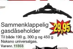 Harald Nyborg Sammenklappelig gasdåseholder tilbud