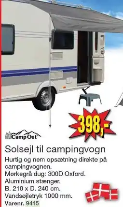 Harald Nyborg Solsejl til campingvogn tilbud