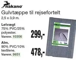 Harald Nyborg Gulvtæppe til rejsefortelt tilbud