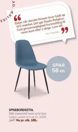 Daells Bolighus SPISEBORDSSTOL tilbud