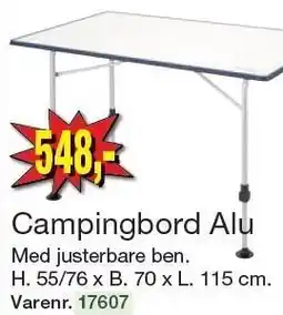 Harald Nyborg Campingbord Alu tilbud