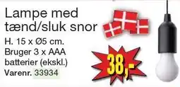 Harald Nyborg Lampe med tænd/sluk snor tilbud