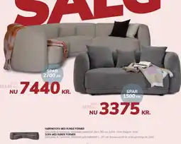 Daells Bolighus HJØRNESOFA MED RUNDE FORMER ELLER SOFA MED RUNDE FORMER tilbud