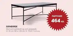 Daells Bolighus SOFABORDE tilbud