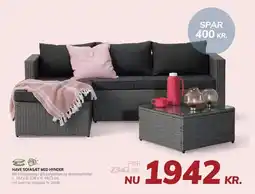 Daells Bolighus HAVE SOFASÆT MED HYNDER tilbud