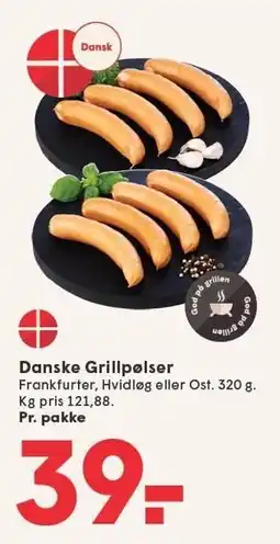 SPAR Danske Grillpølser tilbud
