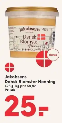 SPAR Jakobsens Dansk Blomster Honning tilbud