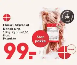 SPAR Flæsk i Skiver af Dansk Gris tilbud