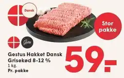 SPAR Gestus Hakket Dansk Grisekød 8-12% tilbud