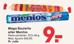SPAR Mega Roulette eller Mentos tilbud