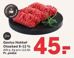 SPAR Gestus Hakket Oksekød 8-12% tilbud