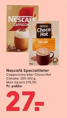SPAR Nescafé Specialiteter tilbud