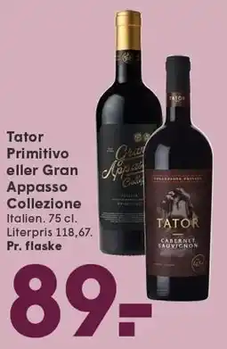 SPAR Tator Primitivo eller Gran Appasso Collezione tilbud