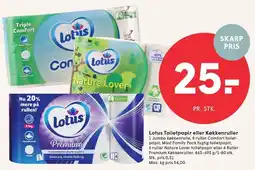 SPAR Lotus Toiletpapir eller Køkkenruller tilbud