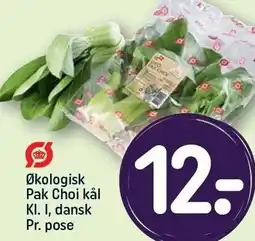 REMA 1000 Økologisk Pak Choi kål kl, I, dansk pr. pose tilbud
