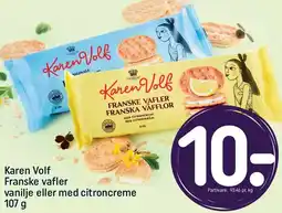 REMA 1000 KAREN VOLF Franske VAFLER Vanilje eller med citrnocreme 107 g tilbud