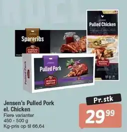 Fakta Tyskland Jensens Pulled Pork el. Chicken tilbud