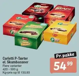 Fakta Tyskland Carletti P-tærter el. Skumbananer tilbud