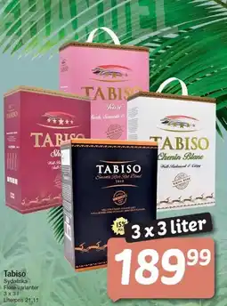 Fakta Tyskland Tabiso - 3 x 3 liter tilbud