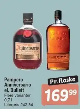 Fakta Tyskland Pampero Anniversario el. Bulleit tilbud