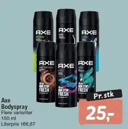 Fakta Tyskland Axe Bodyspray tilbud