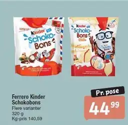 Fakta Tyskland Ferrero Kinder Schokobons tilbud