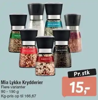 Fakta Tyskland Mia Lykke krydderier tilbud