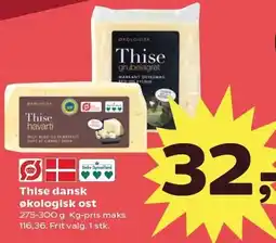 Kvickly Thise dansk økologisk ost tilbud