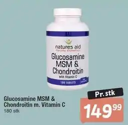 Fakta Tyskland Glucosamine MSM & Chondroitin m. Vitamin C tilbud