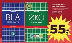 Kvickly Irma Kaffe filter eller hele bønner tilbud